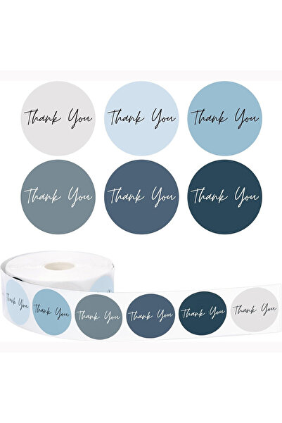Choice6 C-1inch 500pcs 1 Inch Morandi Thank You Stickers,Small Business Stick...