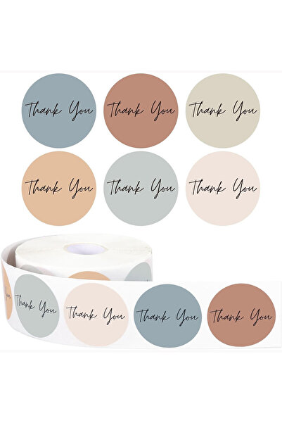 Choice5 D-1inch 500pcs 1 Inch Morandi Thank You Stickers,Small Business Stick...