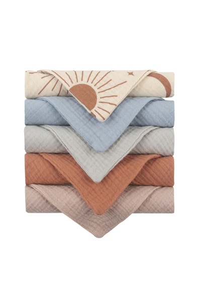 Choice New-4 5PCS Soft Absorbent Gauze Cotton Baby Towels Wipe Face Cloths To...