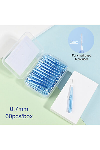 Choice1 60 blue 60pcs/box Interdental Brushes Dental Teeth Cleaning Orthodont...