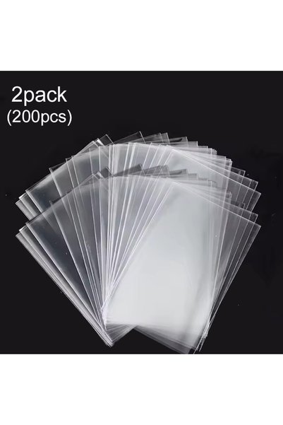 Choice1 200 قطعة من أغلفة البطاقات غير المختومة، 100/200 قطعة، مقاس 65×90 ملم...