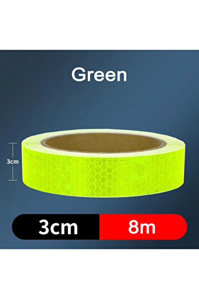 Choice5 green-3cmX8m 3cm*20/10/8/3m Reflective Tapes Reflectors Warning Tape ...