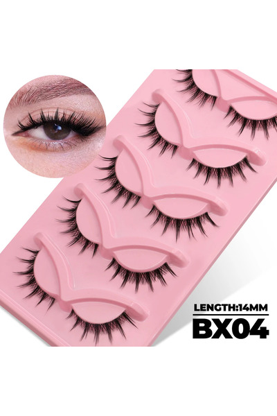 choice2 5pairs-BX04 Veltrinay Fake Lashes Cat Eye Lashes Faux Mink Eyelashes ...