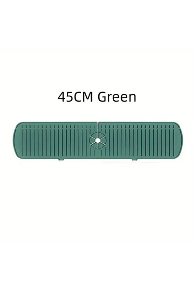 Choice3 45CM Green Silicone Faucet Water Catcher Mats,Kitchen Sink Spill-Proo...