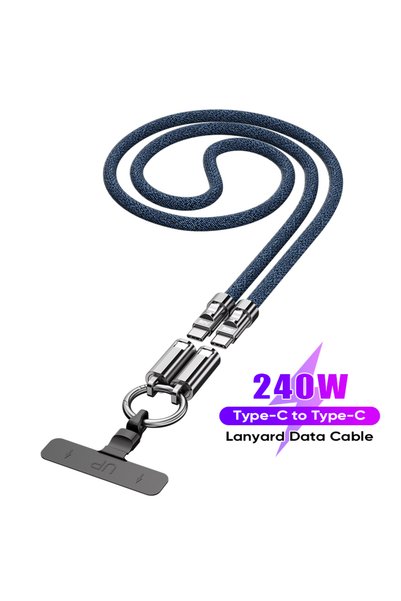 Choice كابل شحن سريع للهواتف المحمولة من USB-C إلى USB-C بقوة 240 واط، بطول 1...