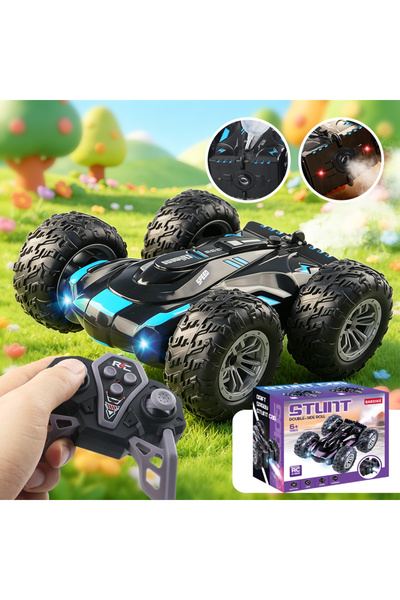 Choice BD007-LAN RC spray car 2.4G double-sided stunt with lights Children's ...