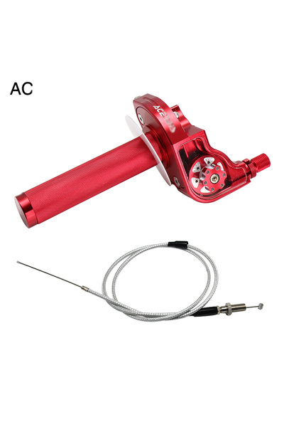 Choice18 مجموعة AC Red ZSDTRP 22mm مقابض دواسة الوقود العالمية المصنوعة من ال...