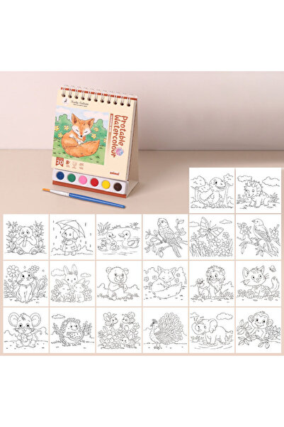 Choice كتاب رسم بالألوان المائية إبداعي بتصميم حلزوني عمودي، كتاب جرافيتي بال...