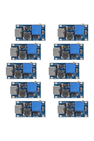 Choice 2A 10pcs type C 10pcs MT3608 Adjustable Step-Up DC-DC Boost Converter ...