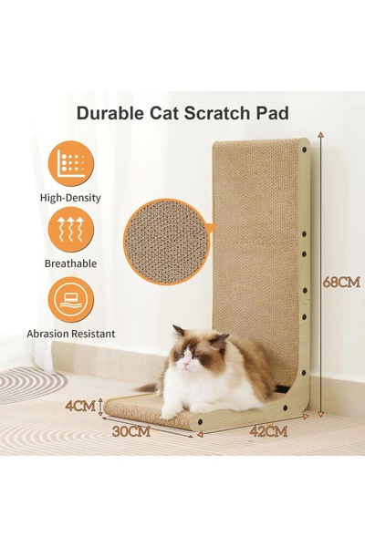 Choice Large Scraper for Cats Cardboard Large/Small L-shape Wear-resistant Sc...