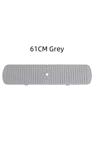 Choice 61CM Grey Silicone Faucet Water Catcher Mats,Kitchen Sink Spill-Proof ...