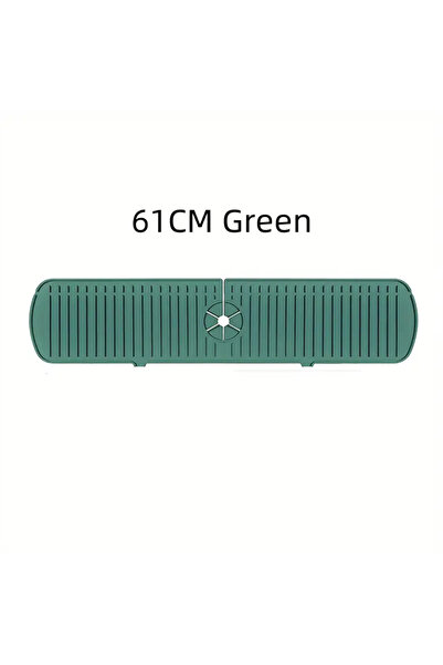 Choice 61CM Green Silicone Faucet Water Catcher Mats,Kitchen Sink Spill-Proof...