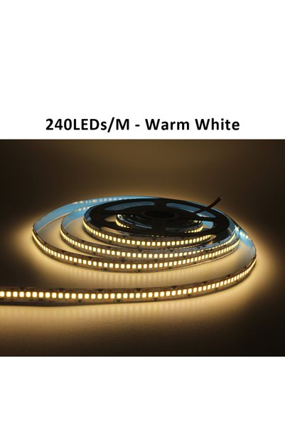 Choice شريط LED أبيض دافئ 240 مصباح MJJC بطول 5 أمتار و12 فولت، شريط LED SMD ...