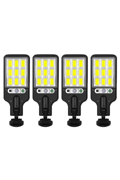 Choice3 108cob-4PCS 1/2/3/4 PCS مصابيح شمسية خارجية مزودة بمستشعر، مصابيح شوا...