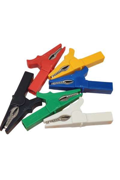 Choice 6PCS Crocodile Clips For Electrical Jumpers Insulated Safety Crocodile...