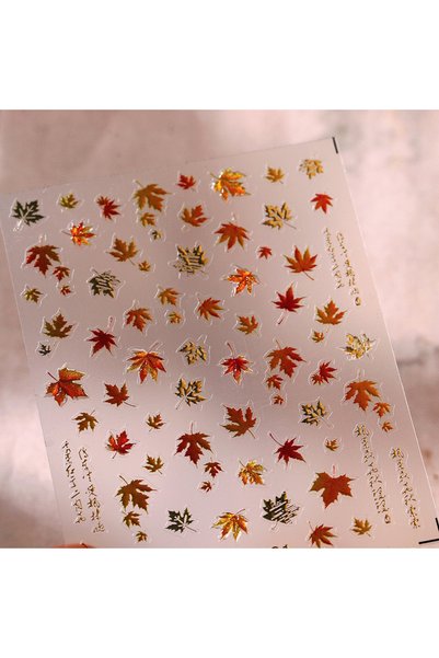 Choice 1pcs 5D Embossed Nail Art Stickers Cute Winter Sweater Autumn Gradient...