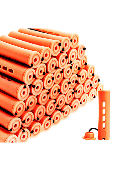 Choice orange Perm Rods and 60 Pieces Hair Rollers with Hair Cold Wave Rods H...
