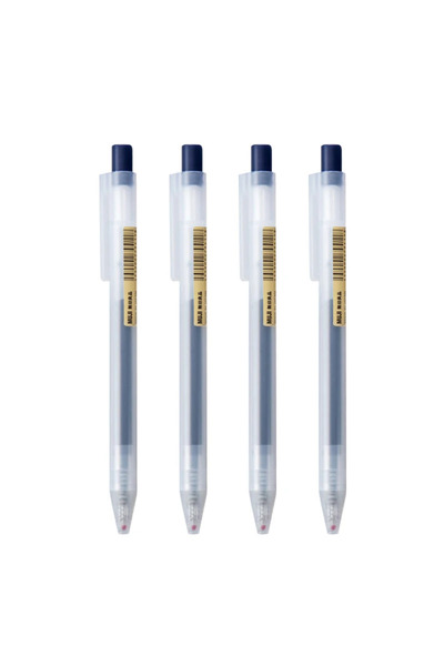 Choice18 0.5mm 4Dark Blue 0.5mm Press Gel Pen Blue/Black/Dark Blue/red Ink MU...