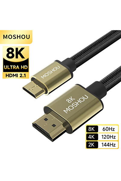 Choice 1m (3.28ft) MOSHOU Mini HDMI to HDMI-compatible Cable 8K@60Hz 4K@120Hz...