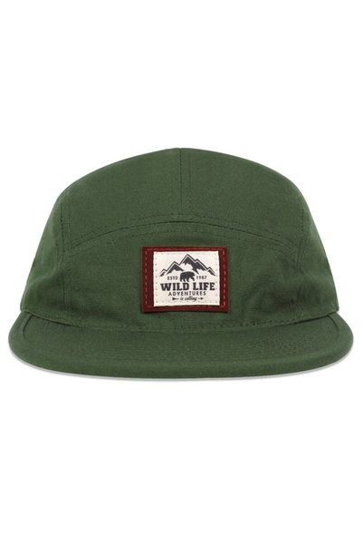 Choice 56-59 cm green WILD LIFE Cotton 5 Panel Baseball Cap Snapback Caps Bon...