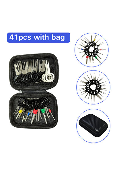 Choice Bag set 41pcs 41pcs Car Terminal Removal Kit Box Wire Plug Connector E...