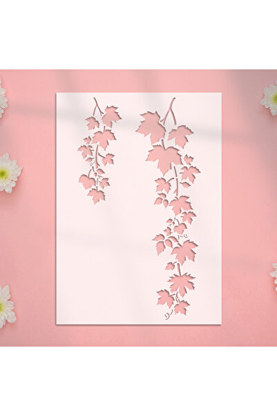 Choice 1pc YOMDID 1pc Leaf Pattern PET Painting Hollow Out Stencil Reusable D...