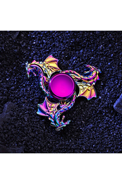 Choice Multicolored 1pc Durable Metal Finger Spinner, Colorful Sky Soaring Dr...