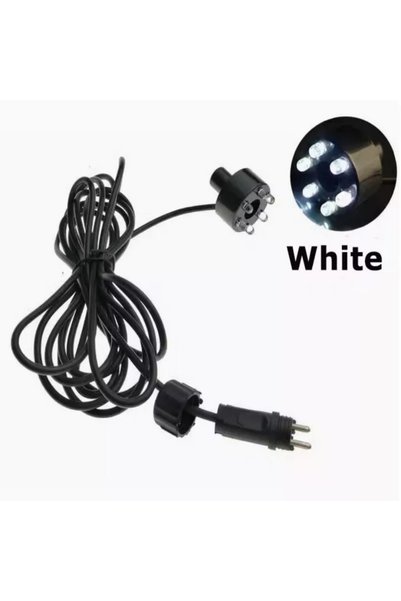 Choice WHITE Underwater 6-LED Light Ring For Fountain Fish Pond Water Garden ...