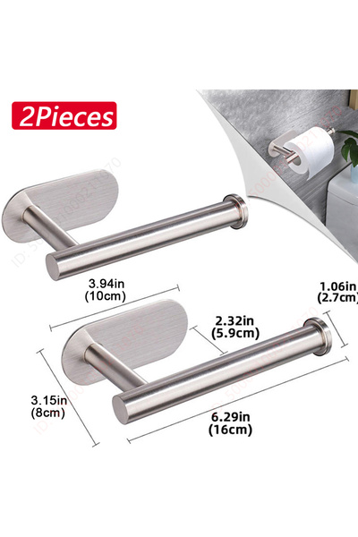 Choice 2Pcs Silver Holder A 1~2PCS Toilet Paper Rack Bathroom Paper Towel Hol...