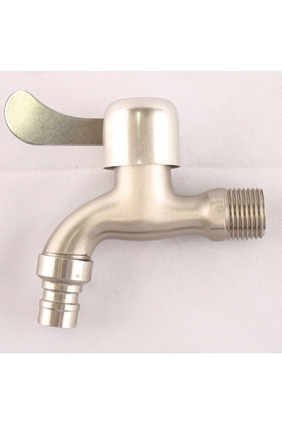 Choice Silver Stainless Steel Washing Machine Adapter Connector Bathroom Fauc...