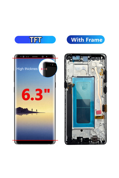 Choice TFT With Frame New AMOLED Display For Samsung Galaxy Note8 LCD Display...