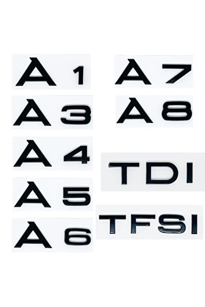 Choice7 A4 Glossy Black 3D ABS A1 A3 A4 A5 A6 A7 A8 TDI TFSI Logo Emblem Auto...