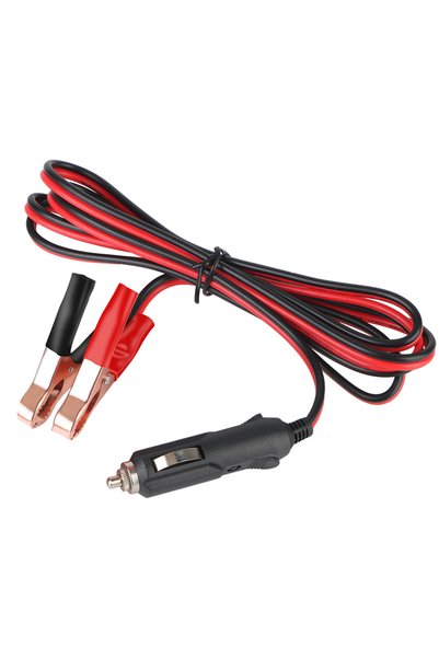 Choice black 24V 12V Car Cigarette Lighter Socket Crocodile Clip Battery Exte...