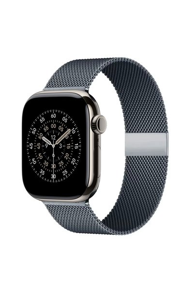 Choice58 حزام ميلانيزي رمادي فضائي مقاس 38 40 41 S11-42mm لساعة أبل واتش 11 4...