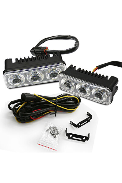 Choice White 3LED 11CM 18W Daytime Running Lights 3 LED Car High Power Alumin...