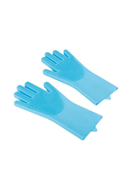 Choice SKY BLUE Pet Grooming Bathing Gloves Dog Cat Bathing Shampoo Scrubber ...