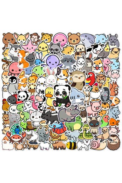 Choice 100PCS 10/30/50/100pcs Cute Cartoon Animals Graffiti Stickers for Kids...
