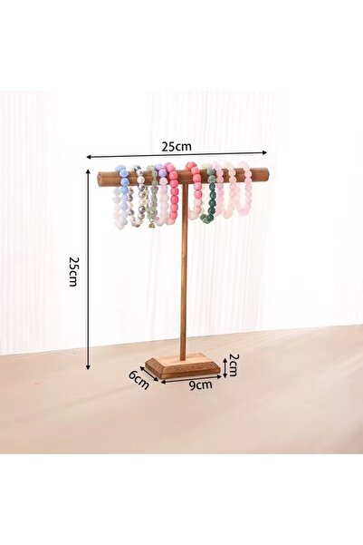 Choice walnut L Solid Wood Jewelry Props Display Stand Bracelet Necklace Hair...