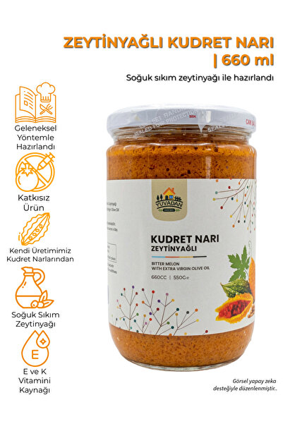 Zeytinyağlı Kudret Narı 660cc - El Yapımı Doğal Kudretnarı Ve Zeytinyağı