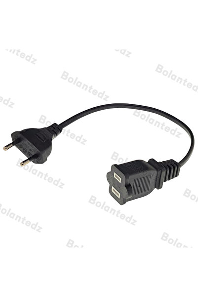 Choice Bolantedz 1PCS European 2 Pin Male Plug to USA Female Power Adapter Ca...