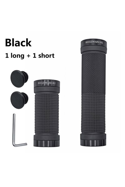 Choice Black 1 long 1 short 80mm/129mm Bicycle Grip Derailleur Bike Grip MTB ...