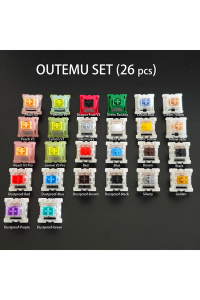 Choice3 مجموعة اختبار مفاتيح Outemu Gateron Kailh متعددة العلامات التجارية لت...