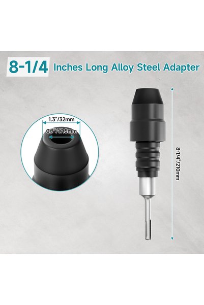 Choice black 1Pc SDS Plus to SDS Max Adapter For Rotary Hammer Drill Converte...