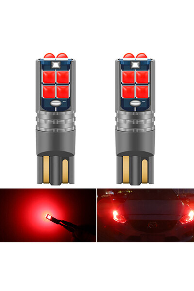 Choice3 مصابيح LED حمراء T10 للوقوف، 12 فولت/24 فولت، مناسبة للشاحنات والدراج...