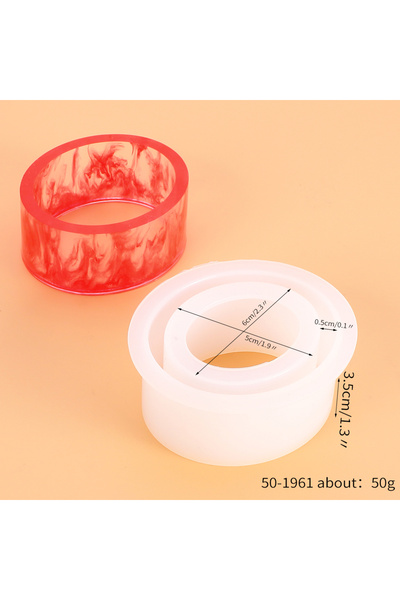Choice8 66mm 50-1961 Bracelet Ring Silicone Epoxy Resin Mold DIY Bangle Finge...