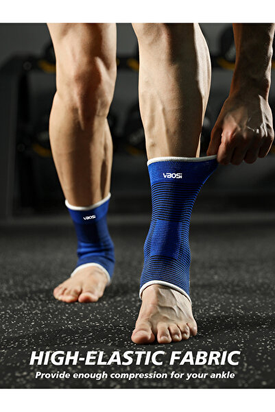 Choice one size Blue 1 Pair One Size Elastic Breathable Ankle Support Sleves ...