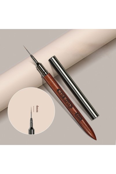 Choice 01 1 Pc Round Wooden Handle Art Eyeliner Pen DIY Painting Brush Line D...