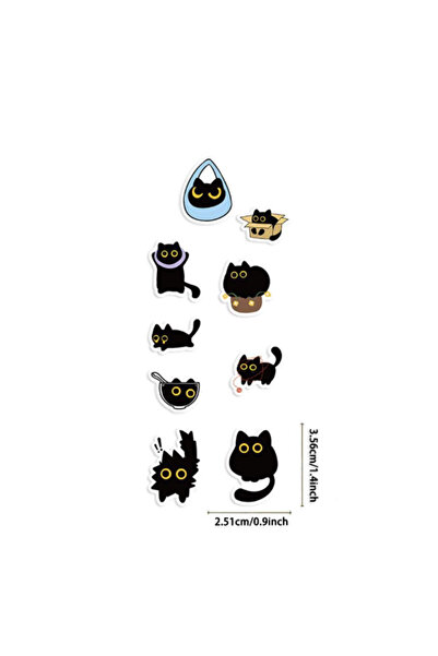 Choice1 1inch-100pcs 100-500Pcs Cartoon Cat Roll Stickers DlY Party Guitar Ph...