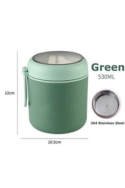 Choice Green530ml 530ml/710ml Food Thermal Jar Insulated Soup Cup Thermos Con...