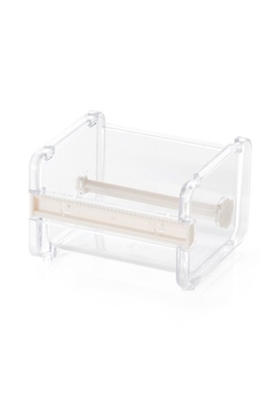 GUGCGV Beige Stationery Masking Tape Cutter Tape Storage Organizer Cutter Off...